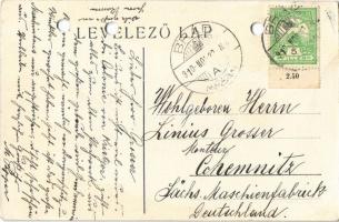 1910 Brád, Rudai 12 Apostol bányatársulat igazgatósági épülete és pavilonja. Gedő Manó fényképész fö...