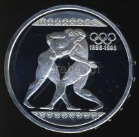 Görögország 1996. 1000Dr Ag "Olimpia-birkózás" T:PP Tanúsítvánnyal!