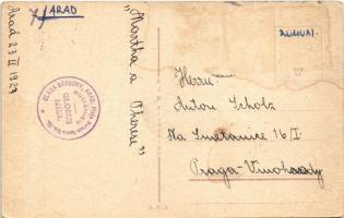 1927 Arad, Mária királyné út, autóbusz, üzletek / Bulevardul Regina Maria / street, shops, autobus  ...