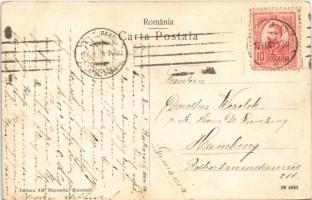1917 Bucuresti, Bucharest, Bukarest; Gradina Cismegiu / garden park, gardener (small tear)
