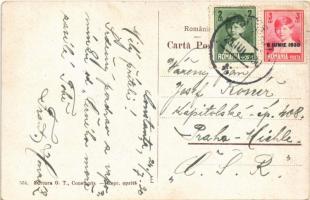 1930 Constanta, Piata Ovidiu, Flota de Rasboi, Bulevardul si parcul, Vaporul Regele Carol in Port / ...