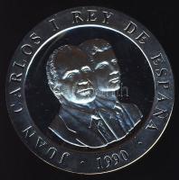 Spanyolország 1990. 2000P Ag "Olimpia-íjászat" T:PP Tanúsítvánnyal!