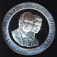 Spanyolország 1990. 2000P Ag "Olimpia-embléma" T:PP Tanúsítvánnyal!