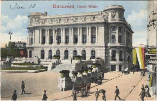 Bucuresti, Bucharest, Bukarest; Cercul Militar, Lese u. Schreiben im ersten, Deutsch Soldaten / Military Club, flags, shops