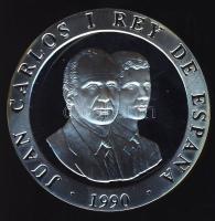 Spanyolország 1990. 2000P Ag "Olimpia-labdarúgás" T:PP Tanúsítvánnyal!