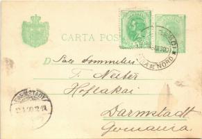 1900 La Multi Ani. Stab. Grafic I.V. Socecu / Román szecessziós újévi üdvözlet / Romanian Art Nouvea...