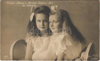 1910 Herzogin Altburg und Herzogin Ingeborg Alix von Oldenburg. Gust. Liersch & Co. 2460. Selle & Kuntze (EK)