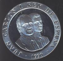 Spanyolország 1990. 2000P Ag "Olimpia-futás" T:PP Tanúsítvánnyal!