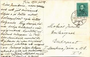 1936 Pécs, Erzsébet tudományegyetem, gyermekklinika, útépítés