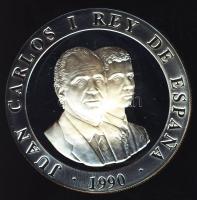 Spanyolország 1990. 2000P Ag "Olimpia-kosárlabda" T:PP Tanúsítvánnyal!