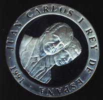 Spanyolország 1991. 2000P Ag "Olimpia-bowling" T:PP Tanúsítvánnyal!