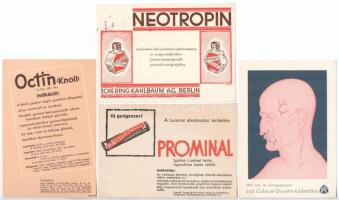 14 db német gyógyszer reklámlap a 30-as évekből