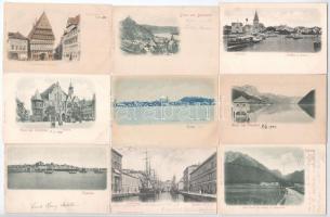 52 db RÉGI külföldi Stengel város képeslap / 52 őre-1945 European Stengel town-view postcards