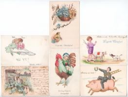 61 db RÉGI motívum képeslap jó minőségben, lithokkal / 61 pre-1945 motive postcards in good quality,...
