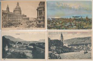 11 db RÉGI Stengel képeslap: motívum és városok / 11 pre-1945 Stengel postcards: towns and motives