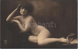 Meztelen erotikus hölgy / Erotic nude lady. J. Mandel A.N. Paris 243. (non PC)
