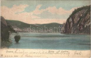 1908 Orsova, Kazan, O Gradina / Kazán szoros / gorge