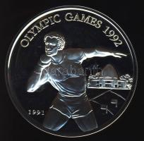 Szamoa 1991. 10T Ag "Olimpia-súlylökés" T:PP Tanúsítvánnyal!