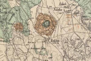 1902 A Balaton tónak és környékének részletes térképe 4 lapon. Csak 3 lap a négyből! Tervezte Lóczy ...