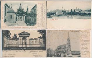 6 db RÉGI osztrák város képeslap / 6 pre-1905 Austrian town-view postcards