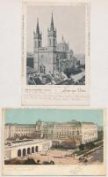 6 db RÉGI osztrák város képeslap / 6 pre-1905 Austrian town-view postcards