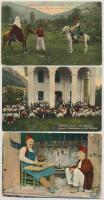 6 db RÉGI bosnyák folklór motívum képeslap / 6 pre-1945 Bosnian folklore motive postcards