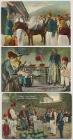 6 db RÉGI bosnyák folklór motívum képeslap / 6 pre-1945 Bosnian folklore motive postcards