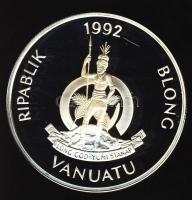 Vanuatu 1992. 50V Ag "Olimpia-kenu" T:PP Csak 40.000db! Tanúsítvánnyal!
