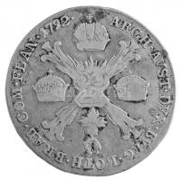 Osztrák Németalföld 1792A 1/4 Koronatallér Ag "II. Lipót" (7,08g) T:3 karc Austrian Nether...