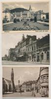 3 db RÉGI magyar város képeslap: Szolnok, Lillafüred, Sopron / 3 pre-1945 Hungarian town-view postcards