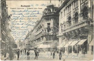 1912 Budapest V. Kossuth Lajos utca, drogéria, Kőváry üzlete, automobil (EK)