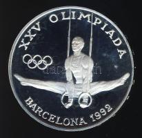 Andorra 1988. 20D Ag "Olimpia-gimnasztika gyűrűn" T:PP Csak 15.000db! Tanúsítvánnyal!