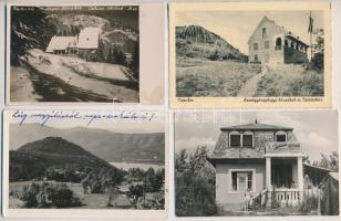 7 db VEGYES magyar és külföldi képeslap: turistaházak / 7 mixed Hungarian and other Europen postcard...