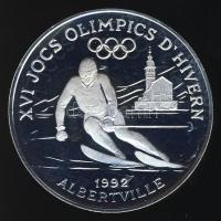 Andorra 1989. 10D Ag "Olimpia-síelés" T:PP Csak 15.000db!