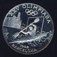 Andorra 1989. 20D Ag "Olimpia-kajak" T:PP Csak 15.000db! Tanúsítvánnyal!