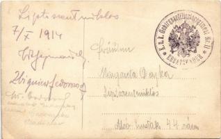 1914 Liptószentmiklós, Liptovsky Mikulás; katonák csoportképe / K.u.K. military, soldiers. photo (EK...