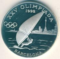 Andorra 1989. 20D Ag "Olimpia-szörf" T:PP Csak 15.000db! Tanúsítvánnyal!