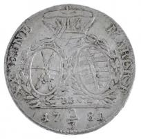 Német Államok / Szászország-Albertine 1781IEC 2/3T Ag "III. Frigyes Ágost" Drezda (14,00g)...