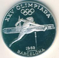 Andorra 1990. 20D Ag "Olimpia-magasugrás" T:PP Csak 15.000db! Tanúsítvánnyal!