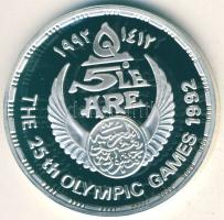 Egyiptom 1992. 5Ł Ag "Olimpia-labdarúgás" T:PP Csak 25.000db! Tanúsítvánnyal!