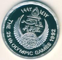 Egyiptom 1992. 5Ł Ag "Olimpia-kézilabda" T:PP Csak 25.000db! Tanúsítvánnyal!