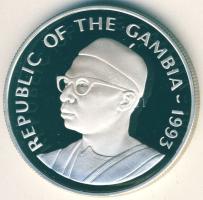 Gambia 1993. 20D Ag "Olimpia-bírkózás" T:PP Tanúsítvánnyal!