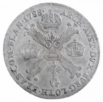 Osztrák Németalföld 1788B 1/4 Koronatallér Ag "II. József" (7,34g) T:2,2- juszt. / Austria...
