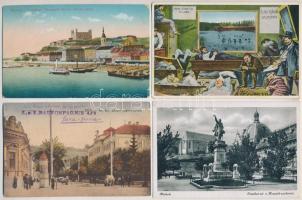 11 db RÉGI magyar város képeslap érdekesebb darabokkal / 11 pre-1945 Hungarian town-view postcards with better pieces