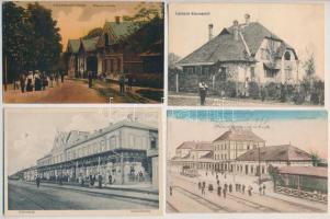 11 db RÉGI magyar város képeslap érdekesebb darabokkal / 11 pre-1945 Hungarian town-view postcards w...