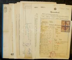 cca 1900-1930 14 darabos hagyaték okmánytétel: anyakönyvi kivonatok, keresztlevelek