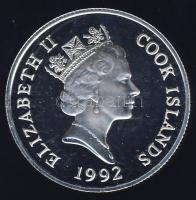 Cook szigetek 1992. 5$ Ag "Olimpia-magasugrás" T:PP Tanúsítvánnyal!