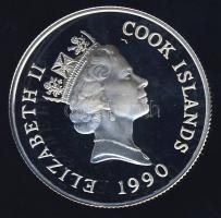 Cook szigetek 1990. 10$ Ag "Olimpia-terepsí" T:PP