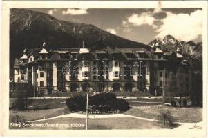 1947 Ótátrafüred, Stary Smokovec (Magas-Tátra, Vysoké Tatry); Grand Hotel / szálloda / hotel (vágott / cut)