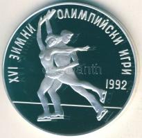 Bulgária 1989. 25L Ag "Téli olimpia-korcsolya" T:PP Tanúsítvánnyal!